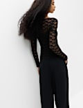 Lace Scoop Neck Top