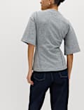 Short Sleeve Cosy Top With Cotton