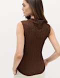 Textured Sleeveless Top
