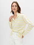 Pure Cotton Striped Rugby Top