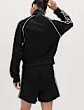 Cotton Rich Tricot Zip Up Track Jacket
