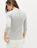 Pure Cotton Slash Neck Top