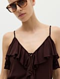 Ruffle Floaty Cami Top