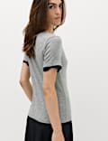 Short Sleeve Lace Trim T-Shirt