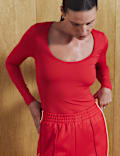 Body ajust&eacute; &agrave; manches longues et d&eacute;collet&eacute; rond