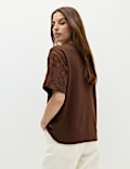 Pure Cotton Appliqu&eacute; T-Shirt