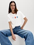 Pure Cotton Embellished T-Shirt