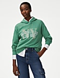 Pure Cotton Embroidered Hoodie