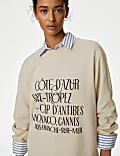 Pure Cotton Graphic Sweatshirt