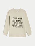 Pure Cotton Graphic Sweatshirt