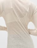 Lyocell Rich Henley Top with Wool