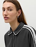 Cotton Rich Zip Track Jacket