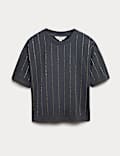 Pure Cotton Embellished T-Shirt