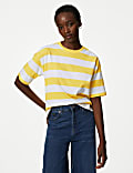 Pure Cotton Striped T-Shirt