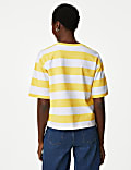 Pure Cotton Striped T-Shirt