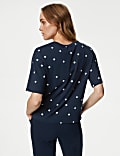 Pure Cotton Embroidered T-Shirt