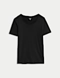 T-Shirt με κλασική εφαρμογή από 100% βαμβάκι