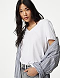 Pure Cotton V-Neck Essential Fit T-Shirt