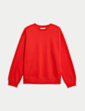 Sweatshirt mit hohem Baumwollanteil