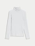 Cotton Rich Ribbed Slim Fit Top