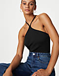 Pure Cotton Halter Neck Vest
