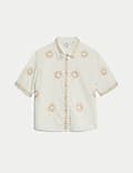 Pure Cotton Embroidered Shirt