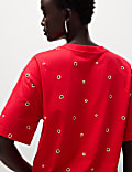 Pure Cotton Floral T-Shirt