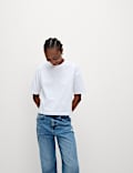 Pure Cotton Crew Neck Boxy T-Shirt