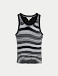 Cotton Rich Striped Secret Support Vest