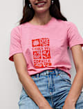 Pure Cotton Printed Graphic T-Shirt