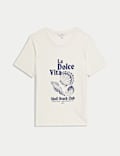 Pure Cotton Printed Graphic T-Shirt