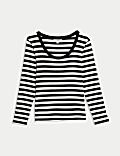 Cotton Rich Striped Top