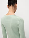 Cotton Rich Ribbed Garment Dye Top