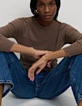 Cotton Rich Ribbed Garment Dye Top