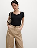 Cotton Rich Slim Fit Secret Support Top