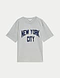 Camiseta 100% algodón texturizada de ajuste estándar