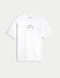 T-shirt coupe standard 100 % coton texturé