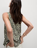Cotton Rich Printed Relaxed Vest