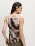 Cotton Rich Ribbed Slim Fit Vest Top
