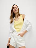 Cotton Rich Ribbed Slim Fit Vest Top