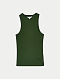 Cotton Rich Ribbed Racer Back Vest