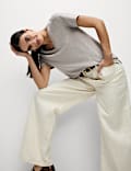 Pure Cotton V-Neck T-Shirt