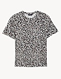 T-Shirt με σχέδιο, στενή γραμμή και υψηλή περιεκτικότητα σε βαμβάκι
