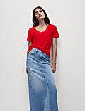 Pure Cotton V-Neck T-Shirt