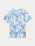 T-Shirt με σχέδια από 100% βαμβάκι