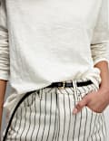Pure Cotton Crew Neck T-Shirt