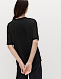 Pure Cotton Crew Neck Oversized T-Shirt
