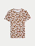 Camiseta estampada 100% algodón