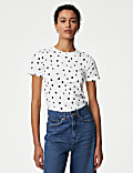 T-Shirt με σχέδια από 100% βαμβάκι