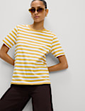 Pure Cotton Striped Everyday Fit T-Shirt